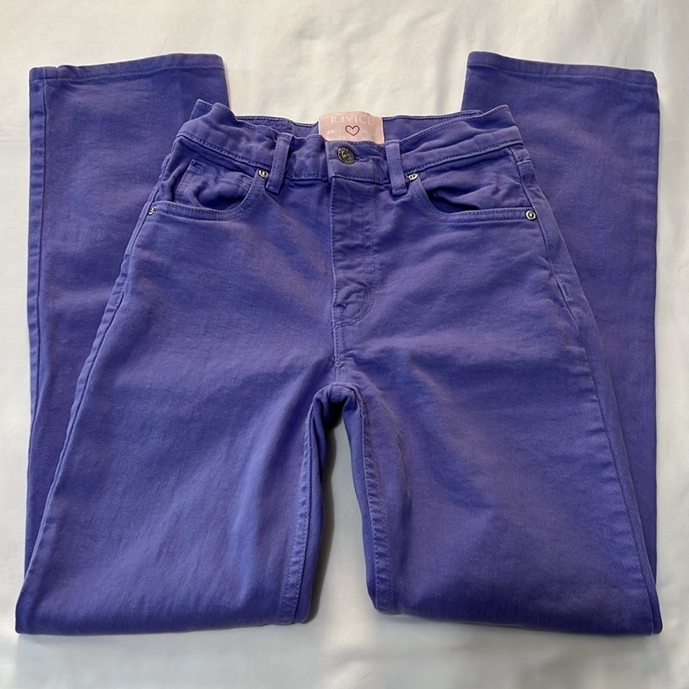 Revice Denim Lavender Straight Leg Jeans